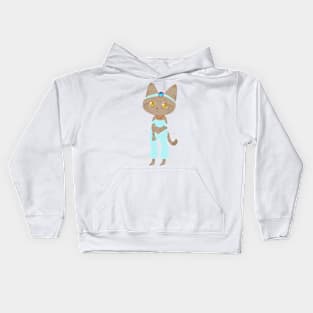 Jasmine cat Kids Hoodie